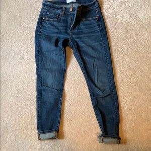 Loft modern skinny crop jeans